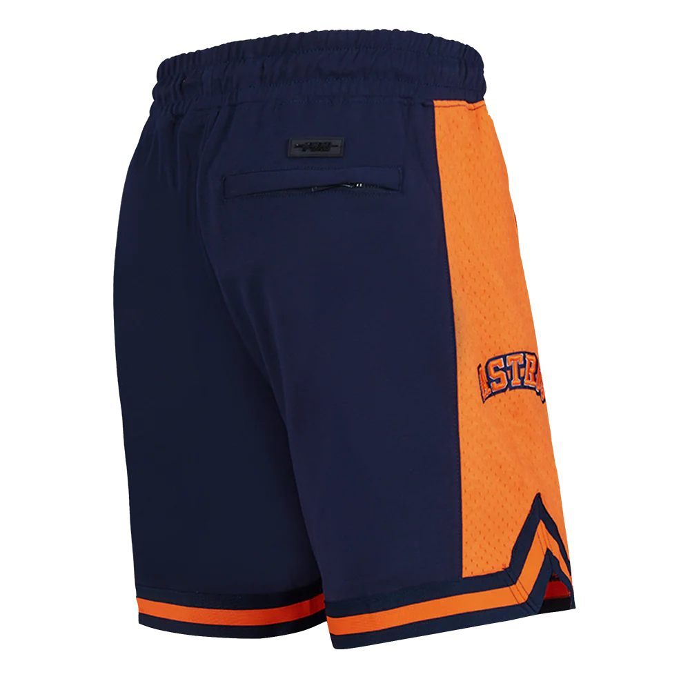 MLB HOUSTON ASTROS SCRIPT TAIL MEN'S DOUBLE KNIT 2.0 SHORT (MIDNIGHT NAVY/ORANGE/MIDNIGHT NAVY) - Image 3