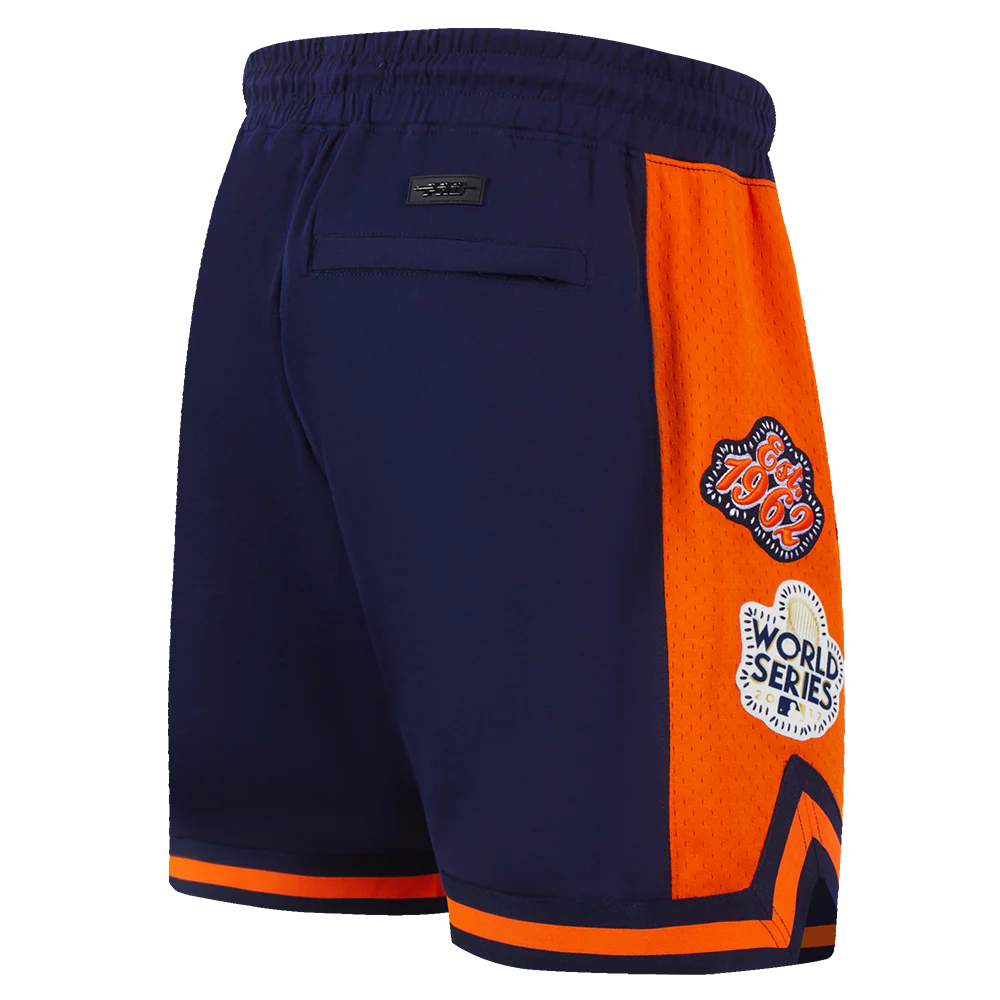 MLB HOUSTON ASTROS DIY PICK STITCH MEN'S DOUBLE KNIT 2.0 SHORT (MIDNIGHT NAVY/ORANGE/MIDNIGHT NAVY) - Image 6