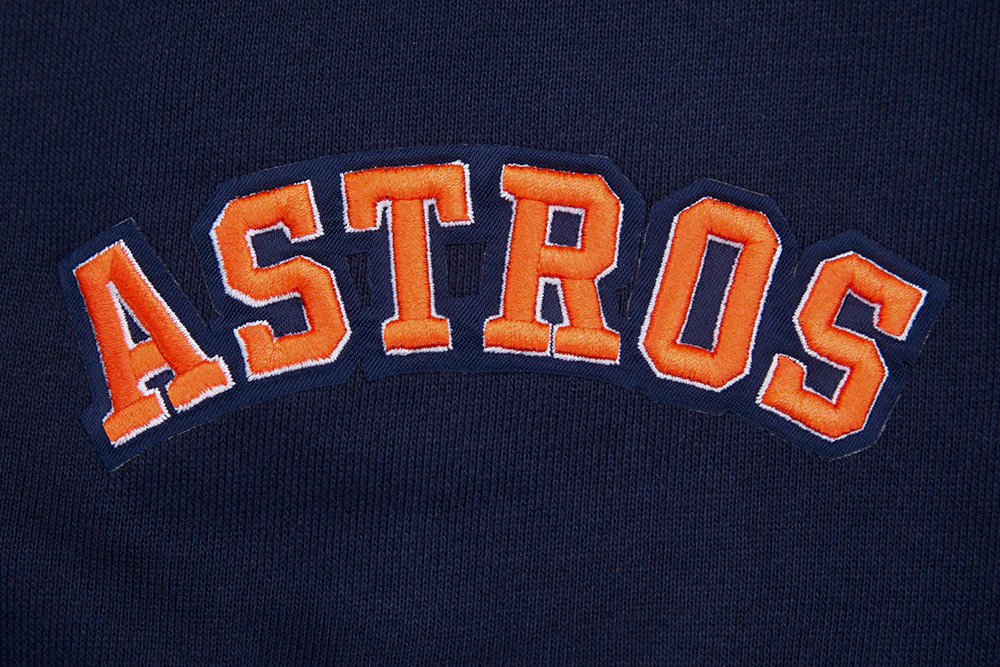 MLB HOUSTON ASTROS SCRIPT TAIL MEN'S RIB FLEECE PULLOVER HOODIE (MIDNIGHT NAVY/ORANGE/MIDNIGHT NAVY) - Image 8