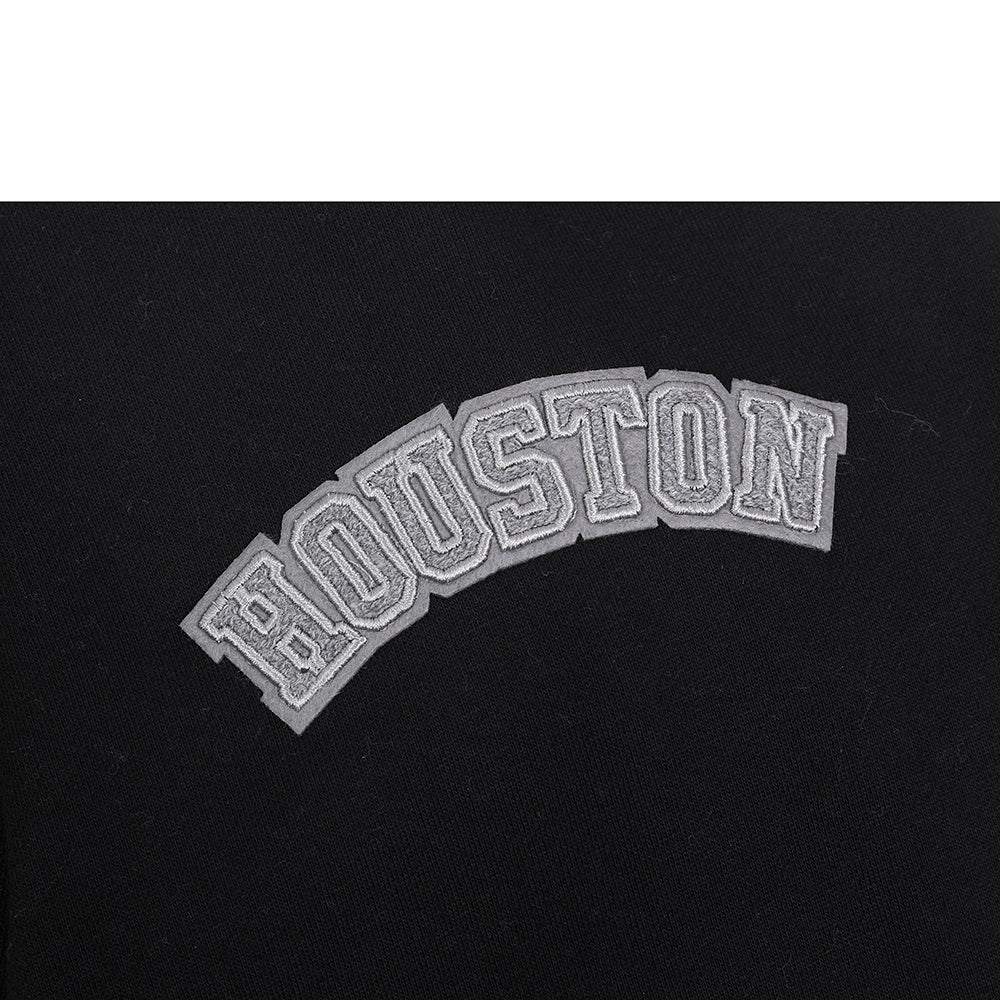 MLB HOUSTON ASTROS REVERSE FRENCH TERRY MEN'S DROP SHOULDER FLC PO H (BLACK) - Image 9