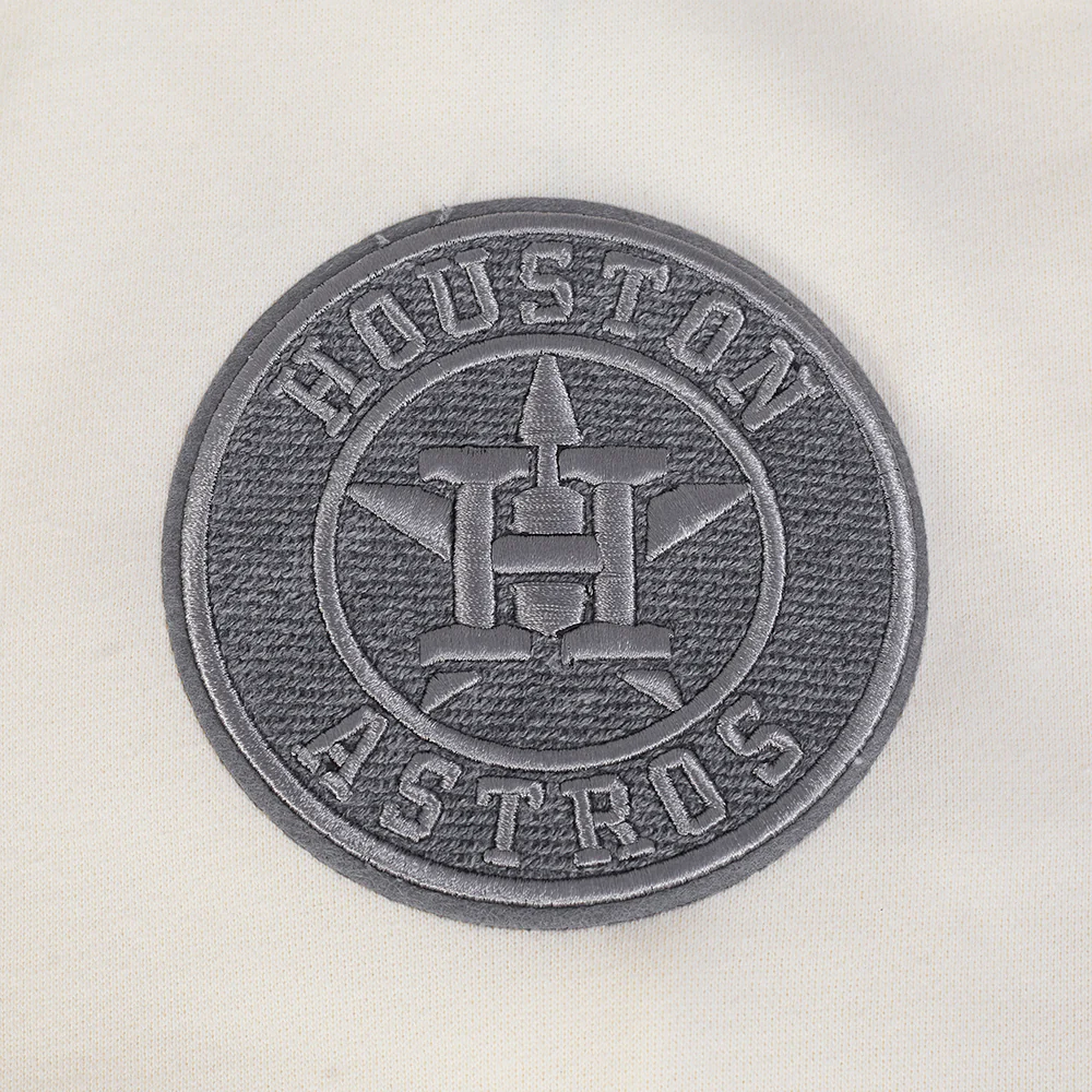 MLB HOUSTON ASTROS REVERSE FRENCH TERRY MEN'S DROP SHOULDER FLEECE CREWNECK (EGGSHELL) - Image 9