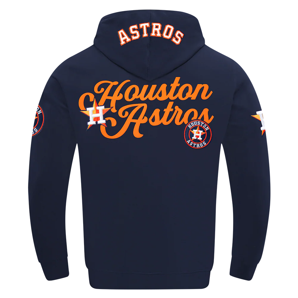 MLB HOUSTON ASTROS SOUVENIR MEN'S FLEECE PULLOVER HOODIE (MIDNIGHT NAVY) - Image 3