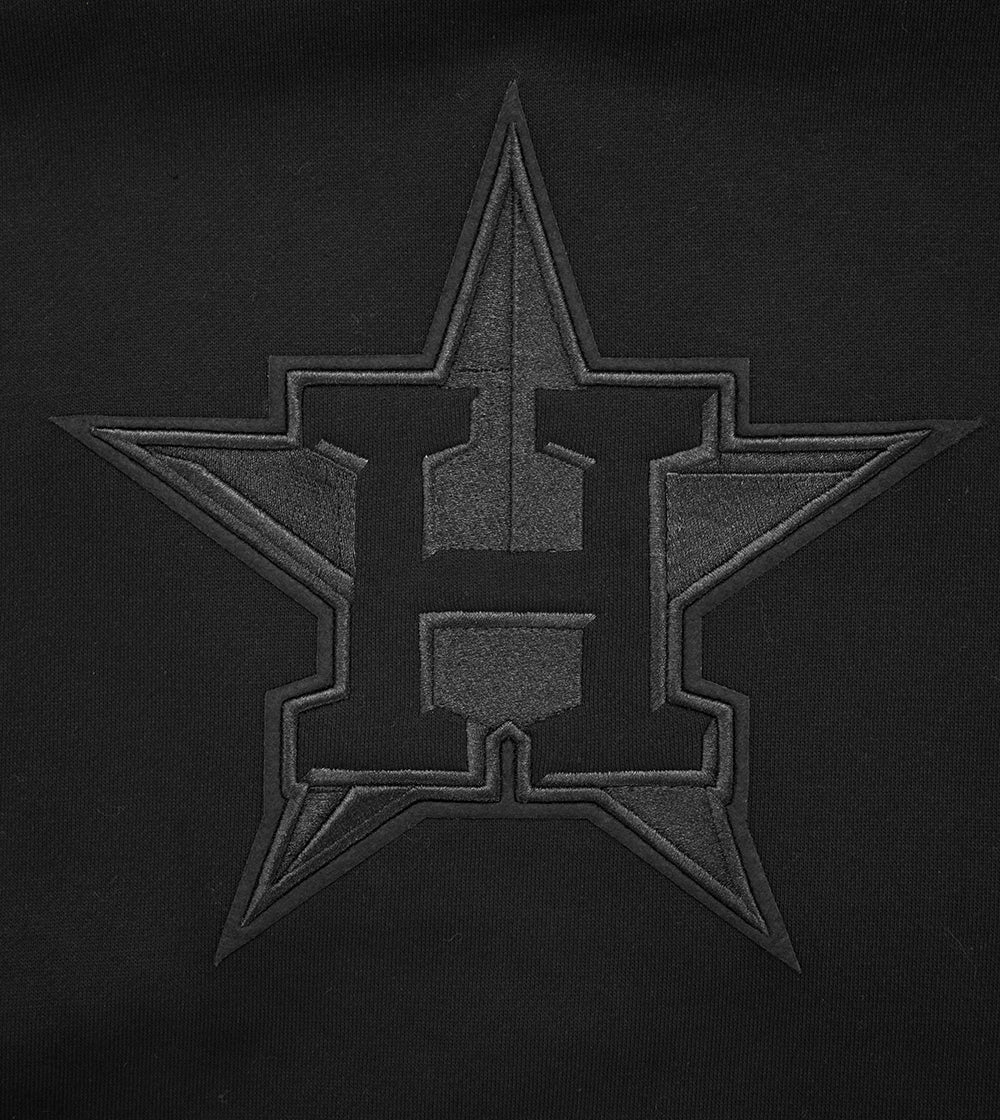 MLB HOUSTON ASTROS NEUTRAL DROP SHOULDER FLEECE CREWNECK (BLACK) - Image 5