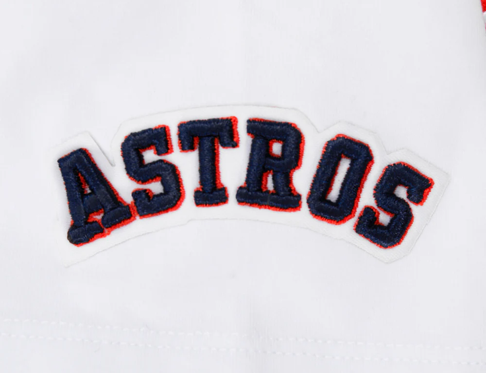 MLB HOUSTON ASTROS SCRIPT TAIL WOMEN'S SINGLE JERSEY BOXY TOP (WHITE) - Image 7