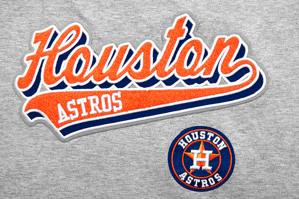 MLB HOUSTON ASTROS SCRIPT TAIL WOMEN'S BOYFRIEND TOP (HEATHER GREY) - Image 5