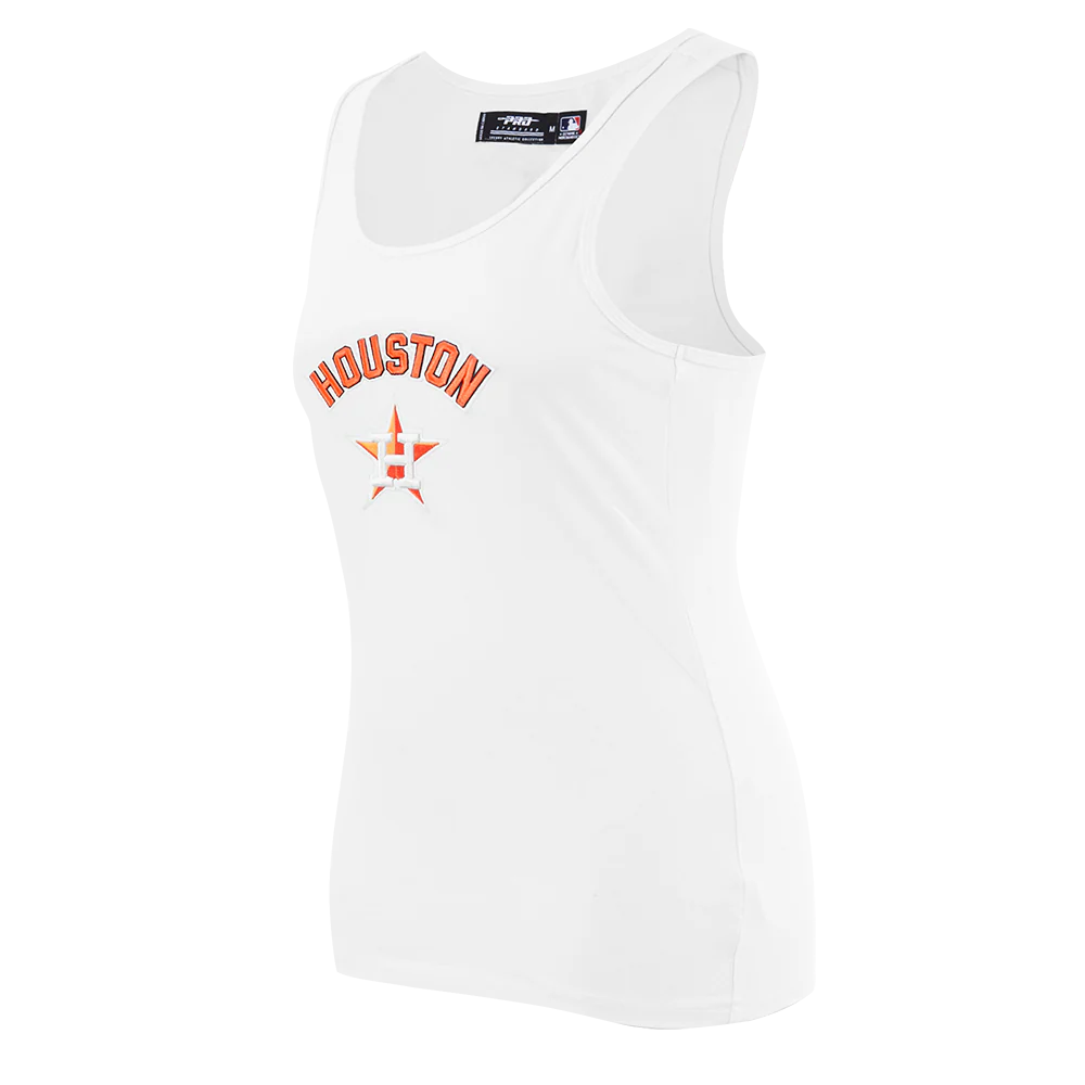 MLB HOUSTON ASTROS CLASSIC WOMEN'S RELAXED FIT RACERBACK (WHITE) - Image 2