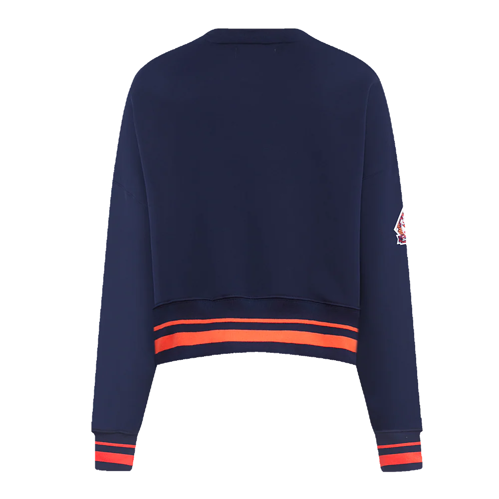 MLB HOUSTON ASTROS RETRO CLASSIC WOMEN'S CREWNECK (MIDNIGHT NAVY/ORANGE/MIDNIGHT NAVY) - Image 4