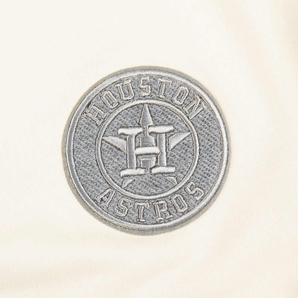 MLB HOUSTON ASTROS REVERSE FRENCH TERRY WOMEN'S FLEECE CREWNECK (EGGSHELL) - Image 9