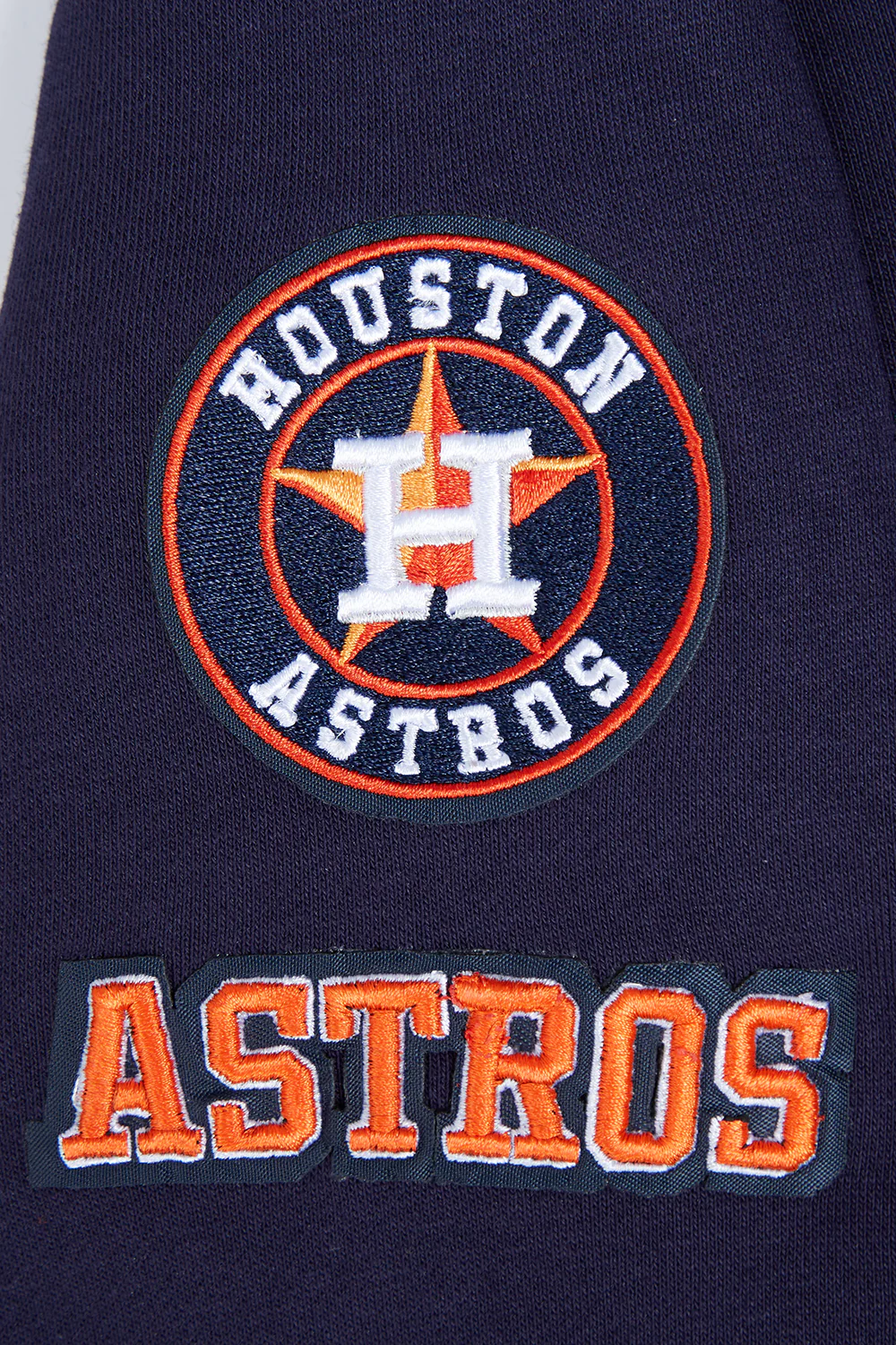 MLB HOUSTON ASTROS CLASSIC WOMEN'S CROPPED PULLOVER HOODIE (MIDNIGHT NAVY) - Image 6