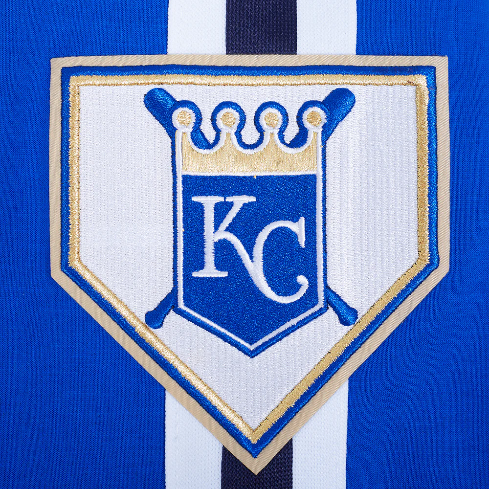 MLB KANSAS CITY ROYALS CURRENT LOGO PRO GAME DAY MEN'S DOUBLE KNIT JACKET (ROYAL BLUE/WHTE/MIDNIGHT NAVY) - Image 8