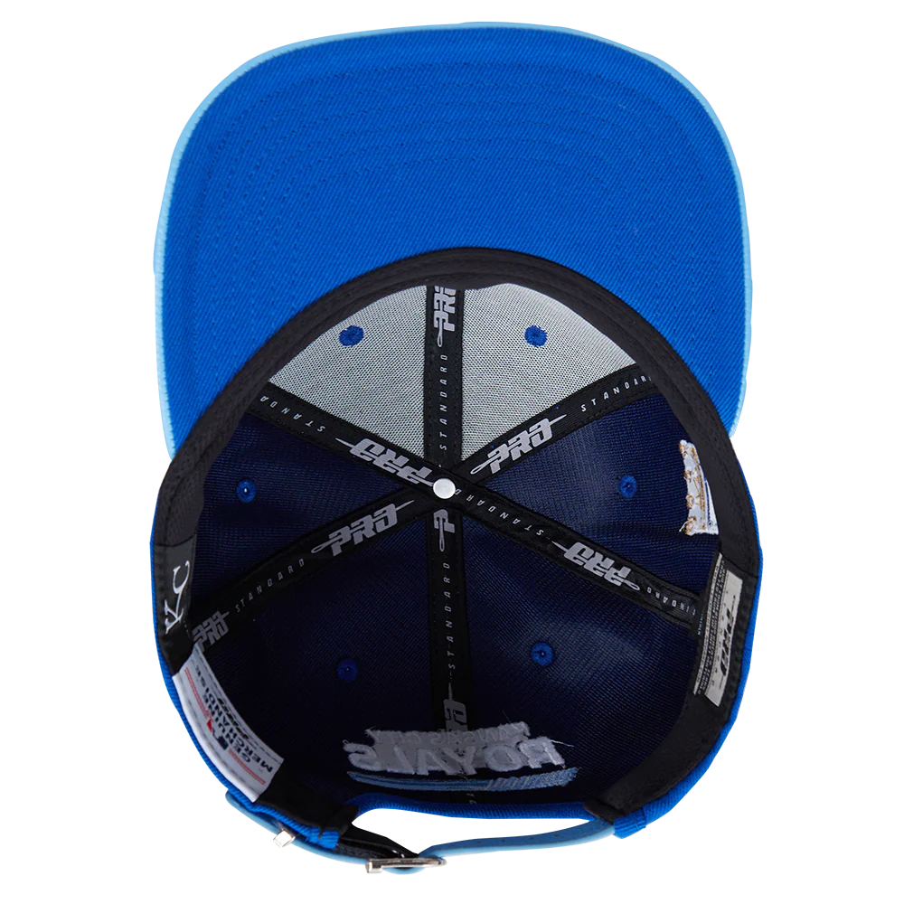 MLB KANSAS CITY ROYALS FAST LANE LOGO WOOL STRAPBACK (ROYAL BLUE) - Image 6