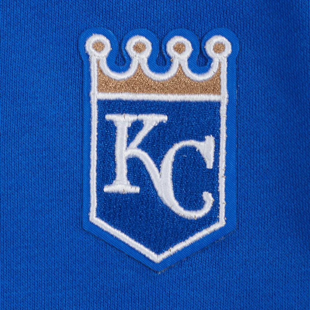 MLB KANSAS CITY ROYALS CLASSIC WOMEN'S FLEECE HOODIE DRESS (ROYAL BLUE) - Image 7