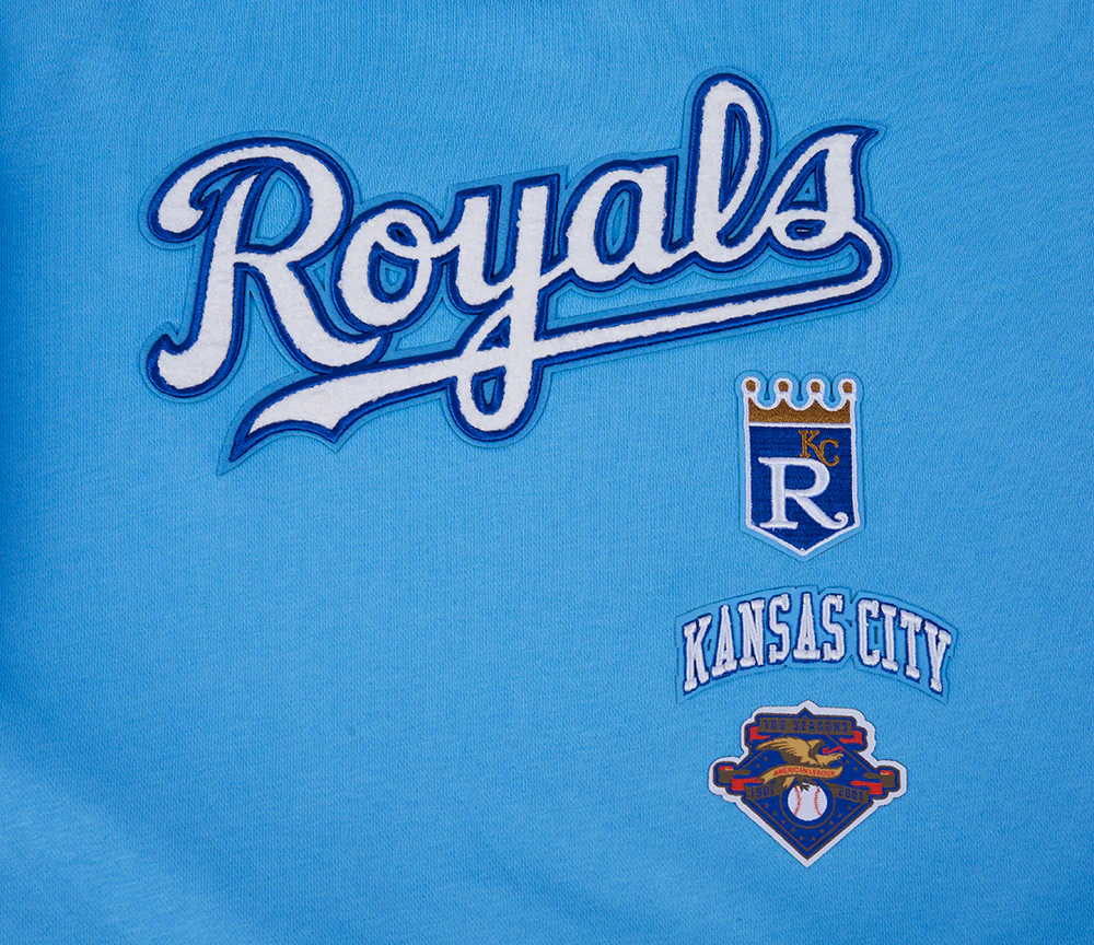 MLB KANSAS CITY ROYALS RETRO CLASSIC WOMEN'S CREWNECK (UNIVERSITY BLUE) - Image 5