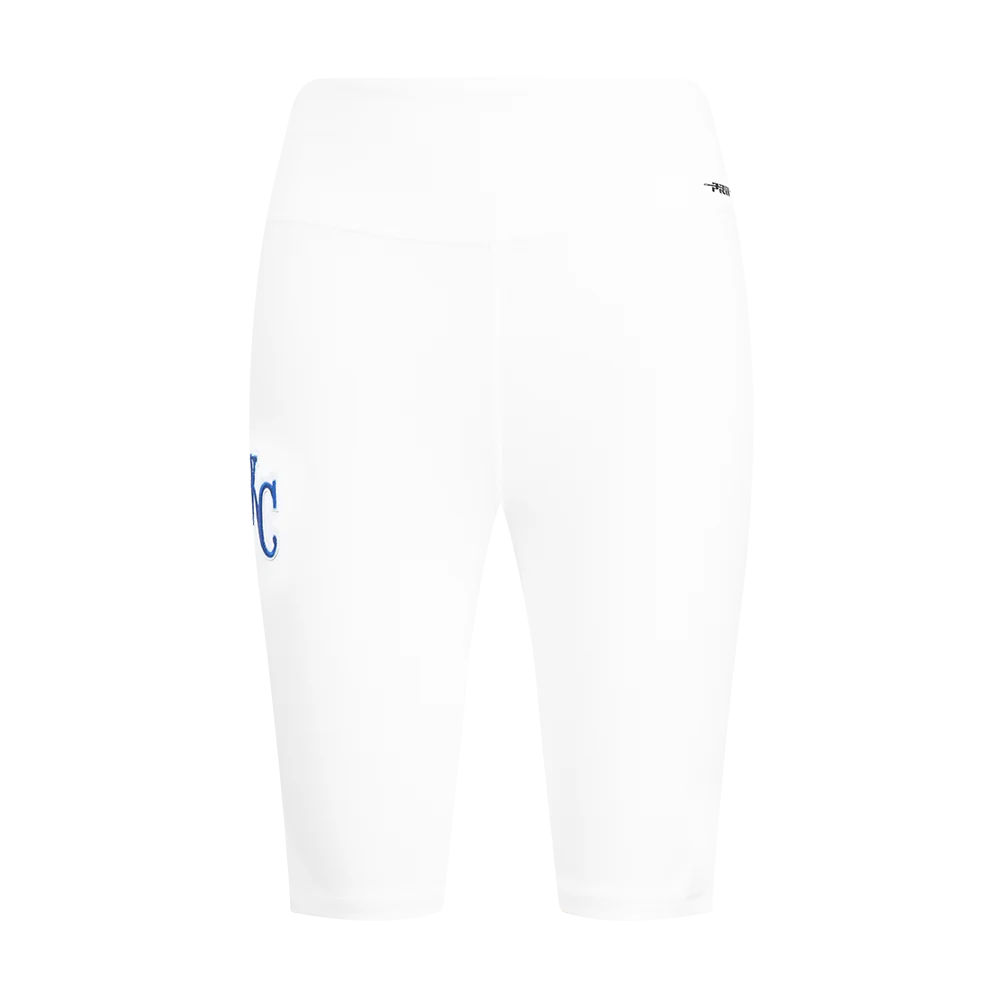 MLB KANSAS CITY ROYALS CLASSIC WOMEN'S COTTON BIKE SHORT (WHITE) - Image 2