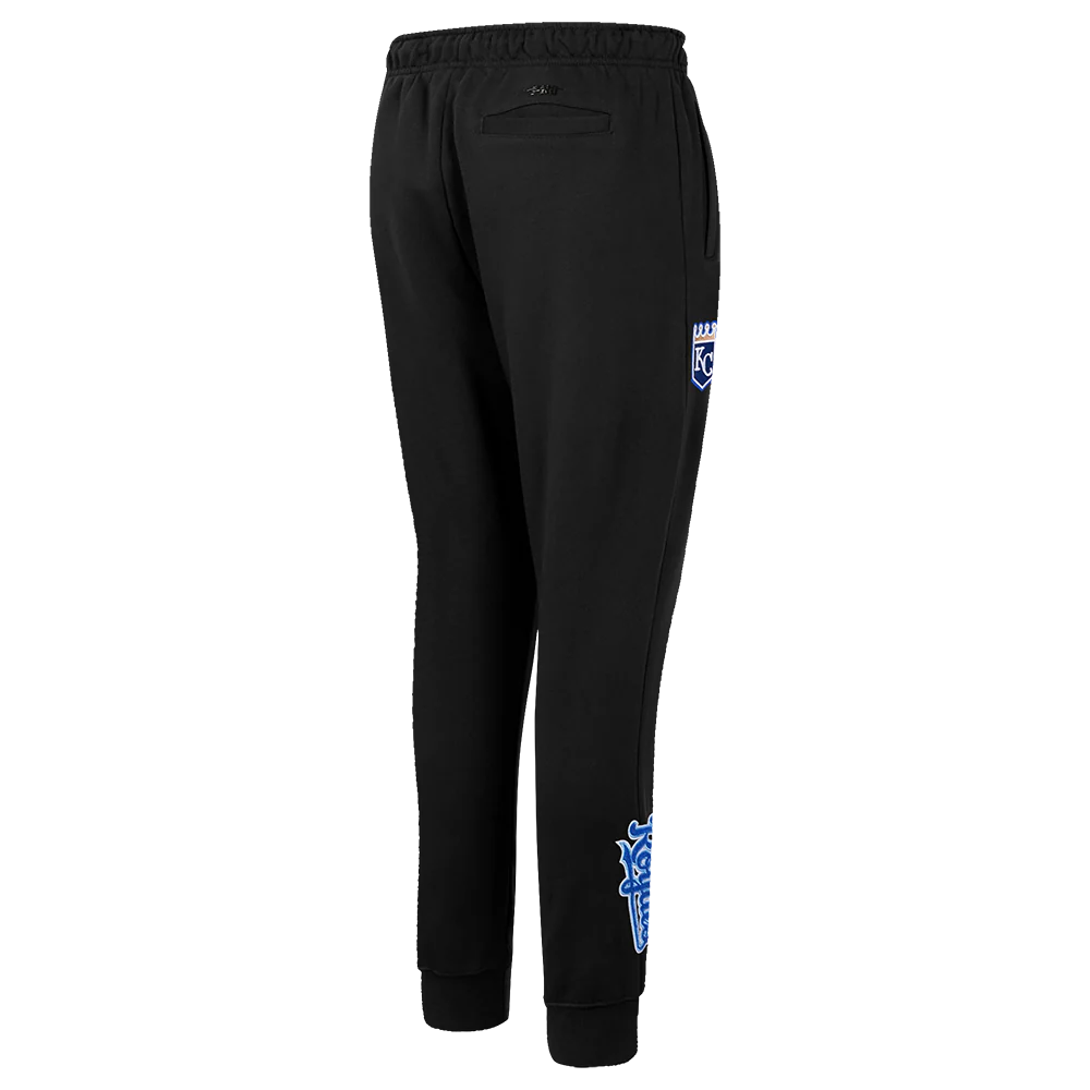 MLB KANSAS CITY ROYALS CLASSIC WOMEN'S FLEECE SWEATPANT (BLACK) - Image 3