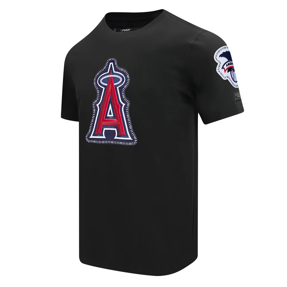 MLB LOS ANGELES ANGELS DIY PICK STITCH MEN'S SJ TEE (BLACK) - Image 2