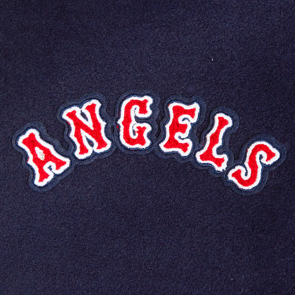 MLB LOS ANGELES ANGELS RETRO CLASSIC WOMEN'S RIB WOOL VARSITY JACKET (MIDNIGHT NAVY/RED/MIDNIGHT NAVY) - Image 5