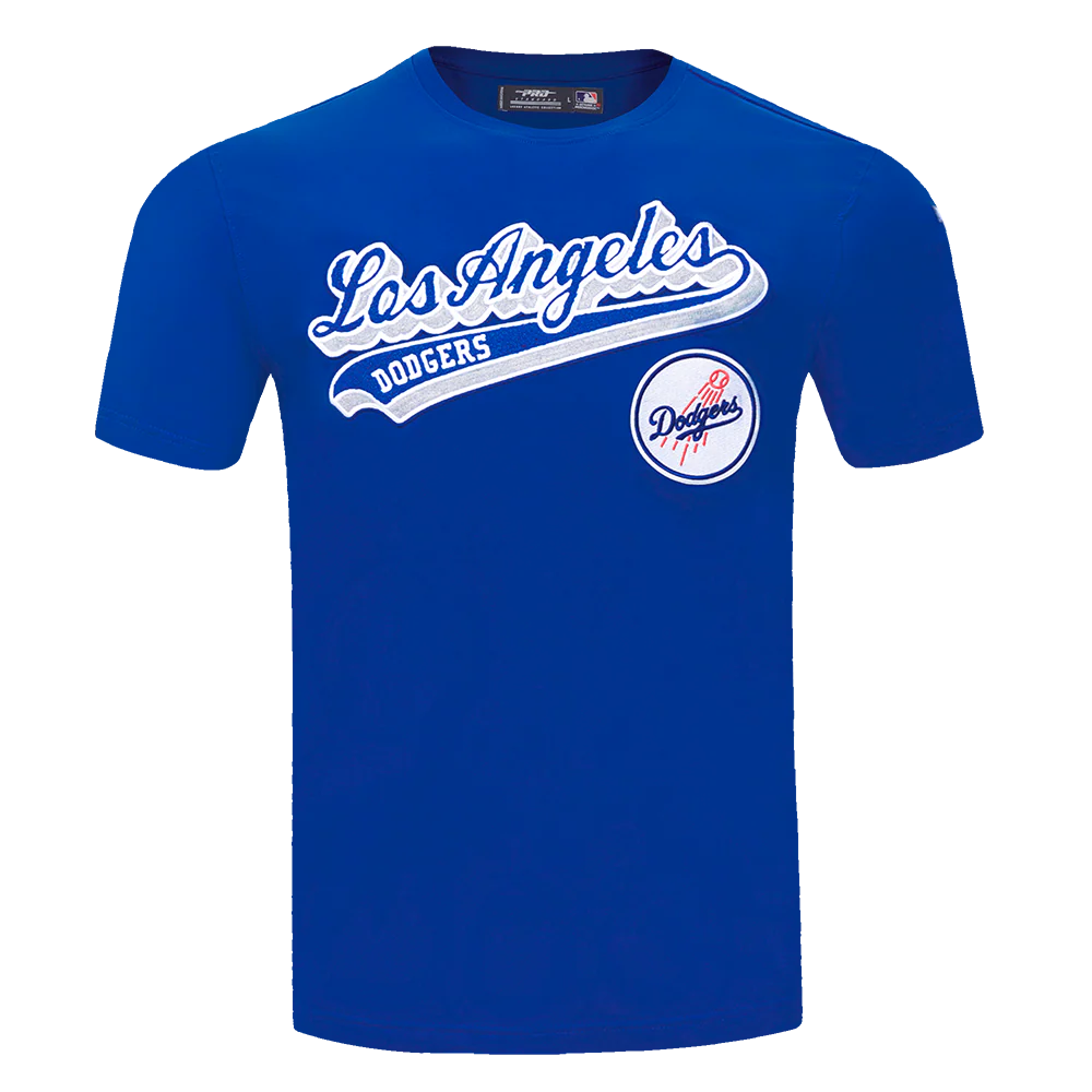 MLB LOS ANGELES DODGERS SCRIPT TAIL MEN'S TOPS (DODGER BLUE)