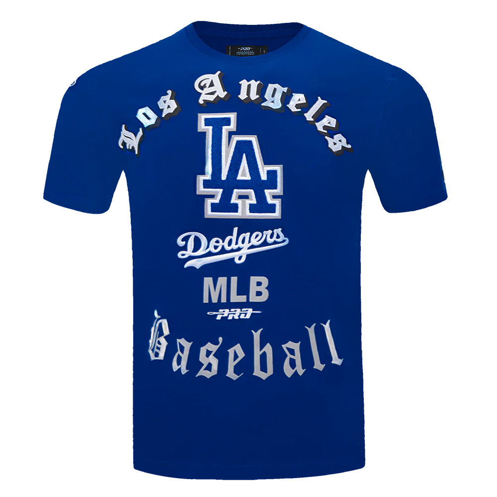 MLB LOS ANGELES DODGERS OLD ENGLISH MEN'S TOP (DODGER BLUE)