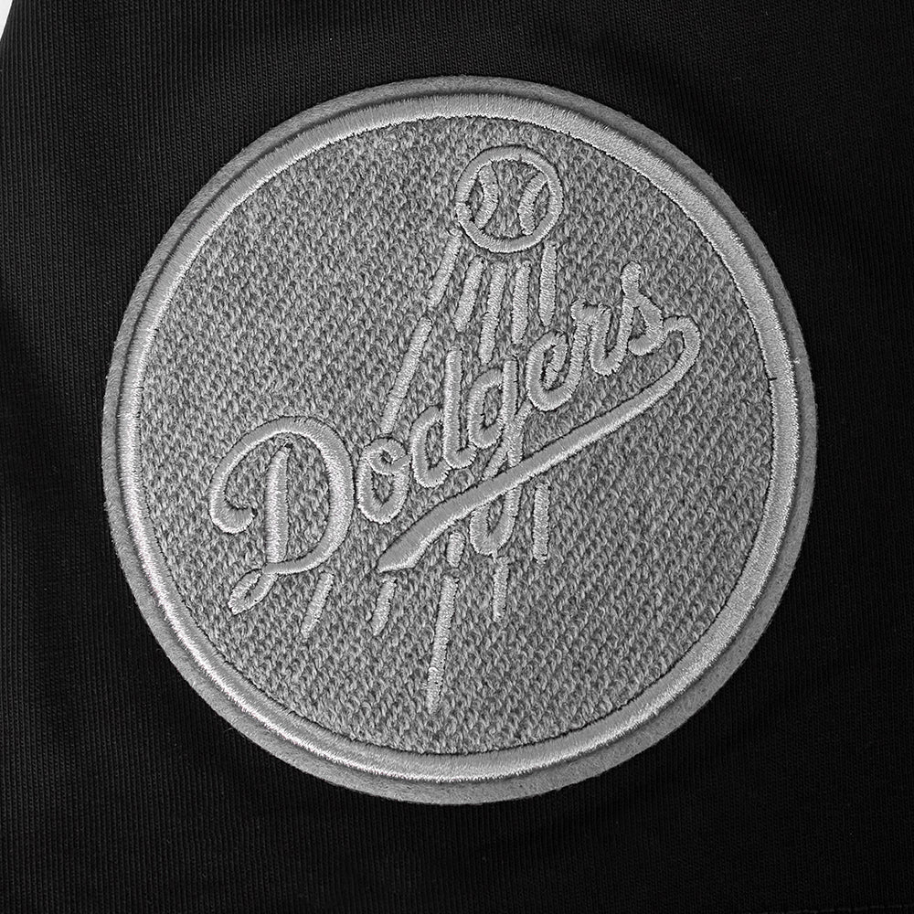 MLB LOS ANGELES DODGERS REVERSE FRENCH TERRY MEN'S COTTON JERSEY DROP SHOULDER (BLACK) - Image 10