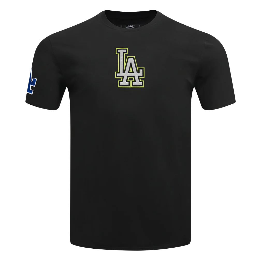 MLB LOS ANGELES DODGERS UNDER THE LIGHTS MEN'S SINGLE JERSEY TOP (BLACK) - Image 5
