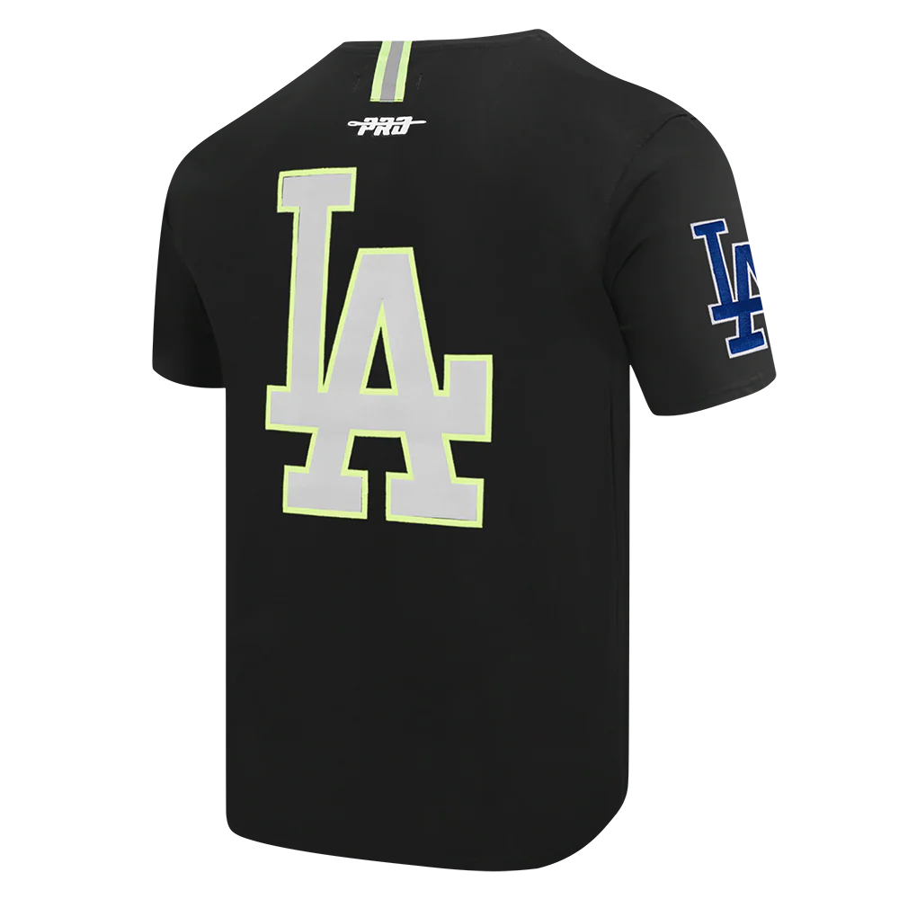 MLB LOS ANGELES DODGERS UNDER THE LIGHTS MEN'S SINGLE JERSEY TOP (BLACK) - Image 8