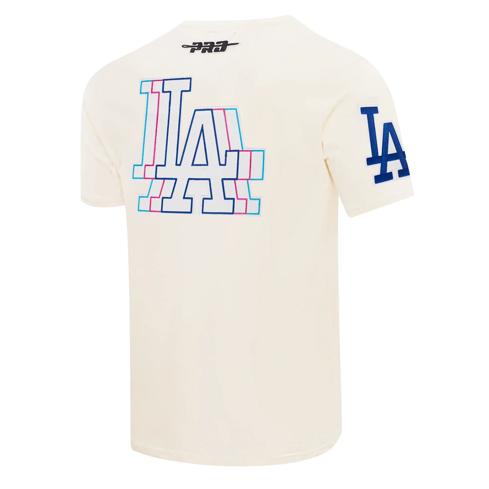 MLB LOS ANGELES DODGERS ECHO LOGO MEN'S SINGLE JERSEY TOP (EGGSHELL) - Image 4
