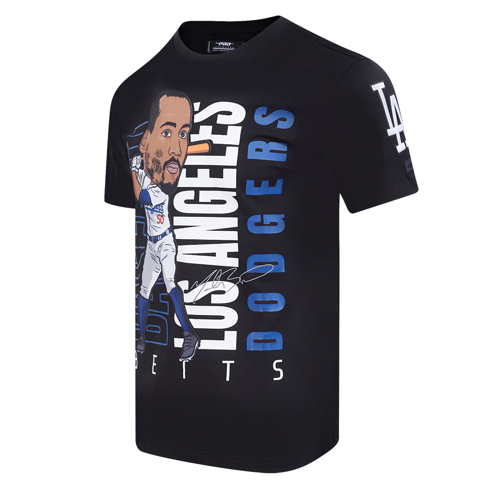 MLB LOS ANGELES DODGERS MOOKIE BETTS #50 REMIX AVATAR MEN'S SJ TEE (BLACK) - Image 2