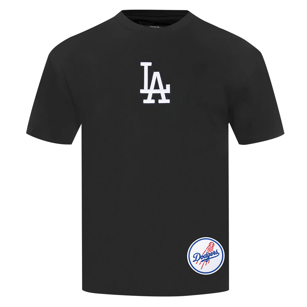 MLB LOS ANGELES DODGERS WINGSPAN MEN'S CJ DROP SHOULDER TEE (BLACK) - Image 2