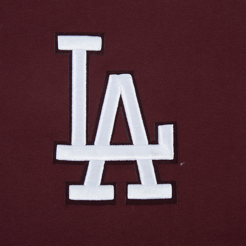 MLB LOS ANGELES DODGERS WINGSPAN MEN'S CJ DROP SHOULDER TEE V2 (WINE) - Image 6