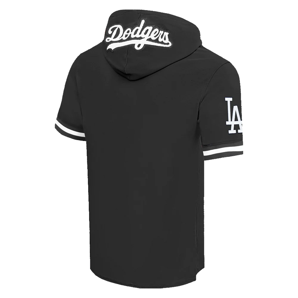 MLB LOS ANGELES DODGERS CLASSIC CHENILLE MEN'S SS PO HOODIE (BLACK) - Image 4