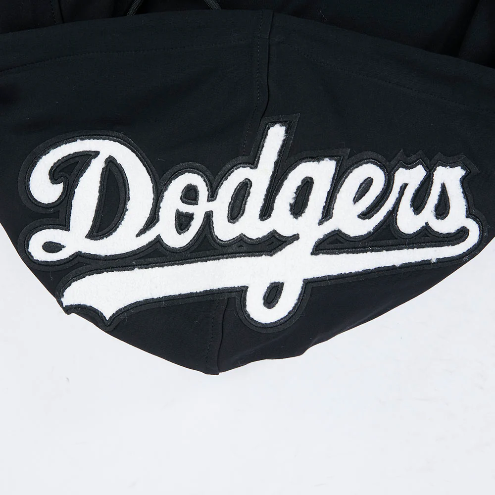 MLB LOS ANGELES DODGERS CLASSIC CHENILLE MEN'S SS PO HOODIE (BLACK) - Image 8