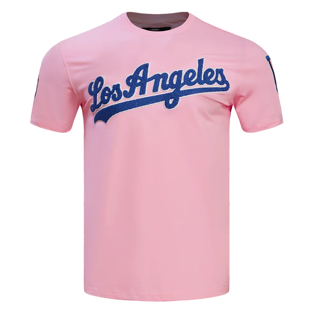 MLB LOS ANGELES DODGERS LOGO PRO TEAM MEN'S TOP (PINK)