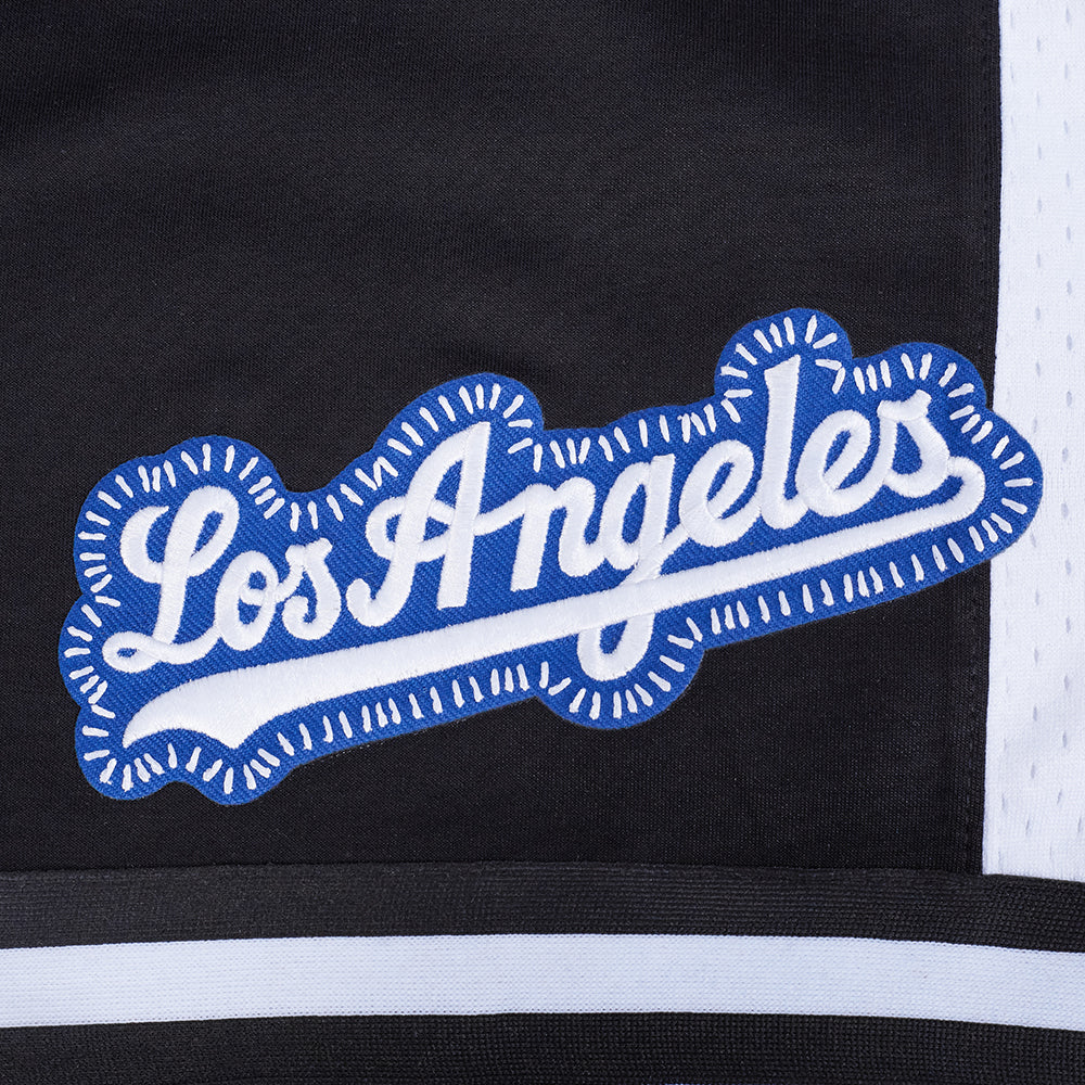 MLB LOS ANGELES DODGERS DIY PICK STITCH MEN'S DOUBLE KNIT 2.0 SHORT (BLACK) - Image 14