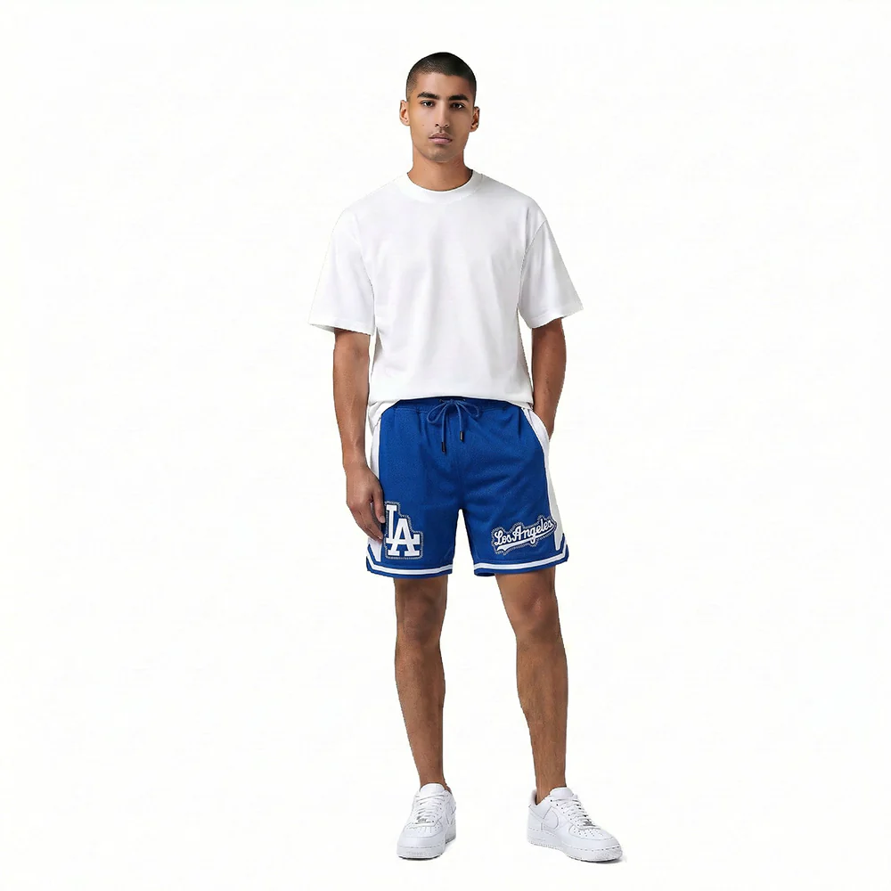 MLB LOS ANGELES DODGERS DIY PICK STITCH MEN'S DOUBLE KNIT 2.0 SHORT (DODGER BLUE) - Image 3