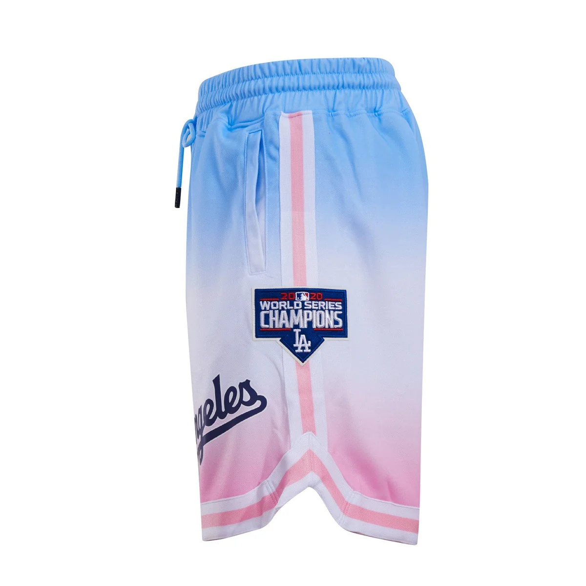 MLB LOS ANGELES DODGERS LOGO PRO TEAM MEN'S SHORT (BLUE/WHITE/PINK) - Image 4
