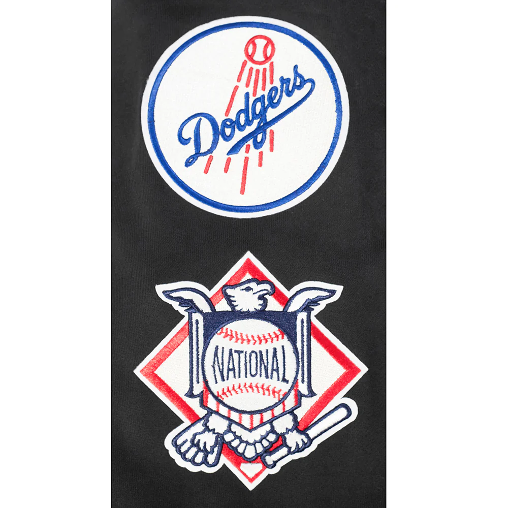 MLB LOS ANGELES DODGERS MODERN ORIGINALS MEN'S FLC PO HOODIE (BLACK) - Image 8