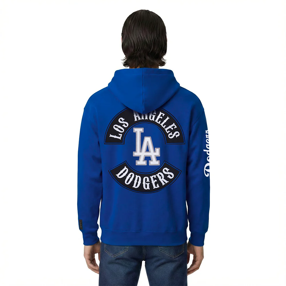 MLB LOS ANGELES DODGERS BORN FOR SPORT MEN'S FLC PO HOODIE (DODGER BLUE) - Image 2