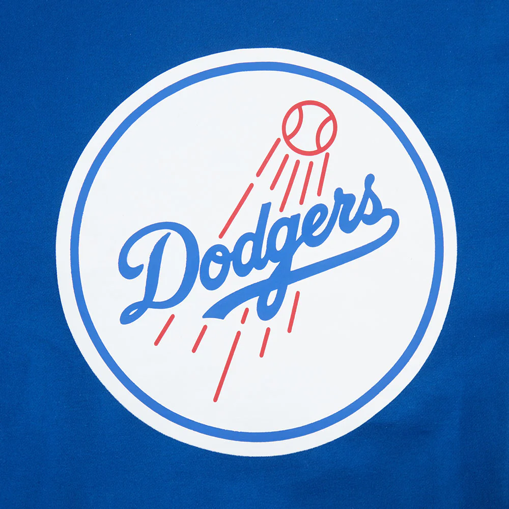 MLB LOS ANGELES DODGERS LIVING LARGE MEN'S DROP SHOULDER FLC PO HOOD (DODGER BLUE) - Image 8