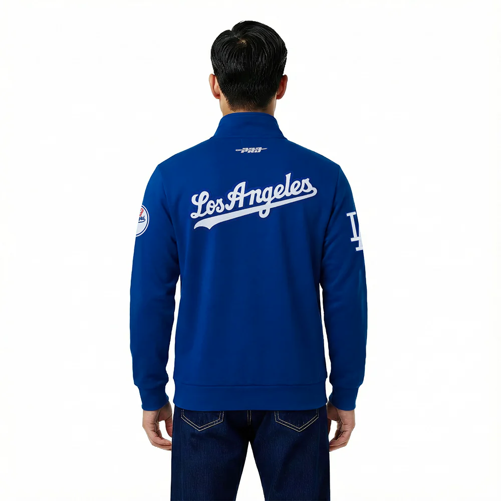 MLB LOS ANGELES DODGERS CITY ARCH MEN'S FLC 1/4 ZIP (DODGER BLUE) - Image 2