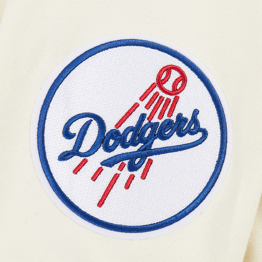 MLB LOS ANGELES DODGERS WINGSPAN MEN'S DROP SHOULDER FLC CREWNECK (EGGSHELL) - Image 8