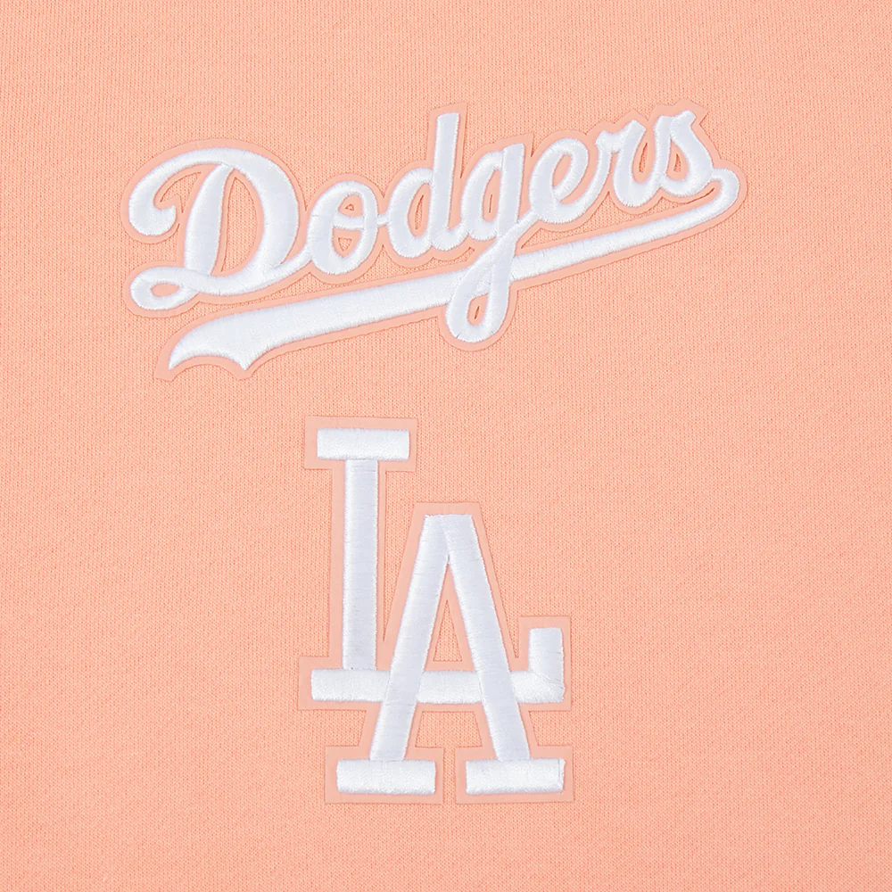 MLB LOS ANGELES DODGERS WINGSPAN MEN'S DROP SHOULDER FLC CREWNECK (GUAVA) - Image 6