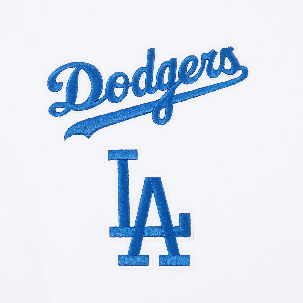 MLB LOS ANGELES DODGERS WINGSPAN MEN'S DROP SHOULDER FLC CREWNECK (WHITE) - Image 6