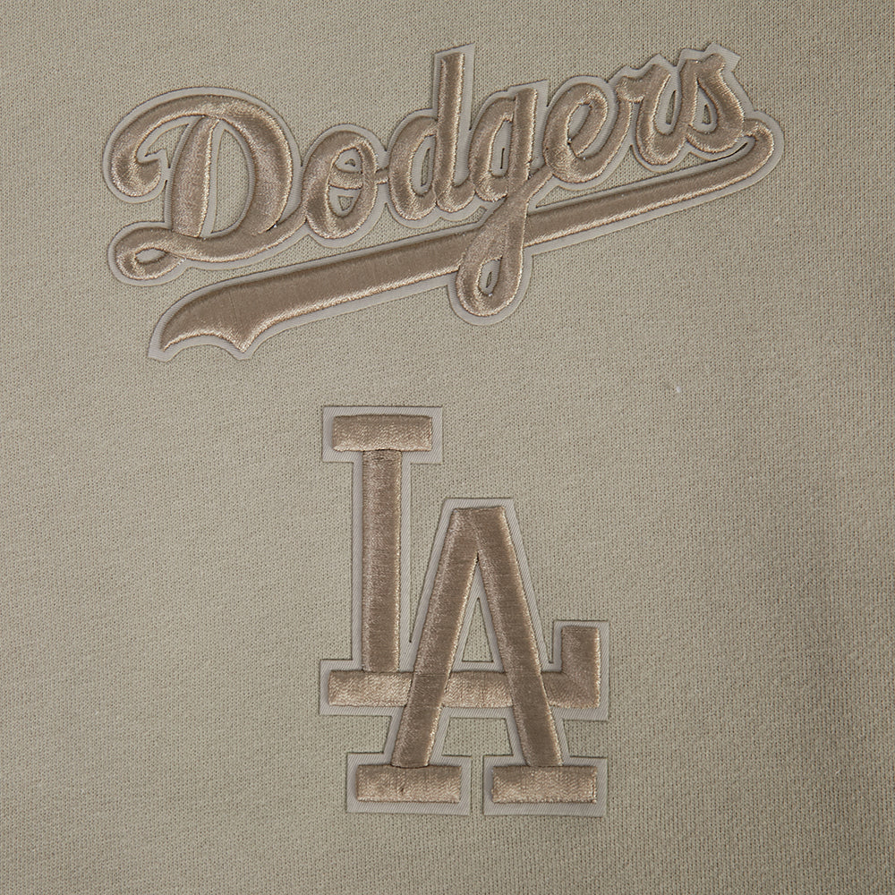 MLB LOS ANGELES DODGERS WINGSPAN MEN'S DROP SHOULDER FLC PO HOODIE V2 (TAUPE) - Image 8
