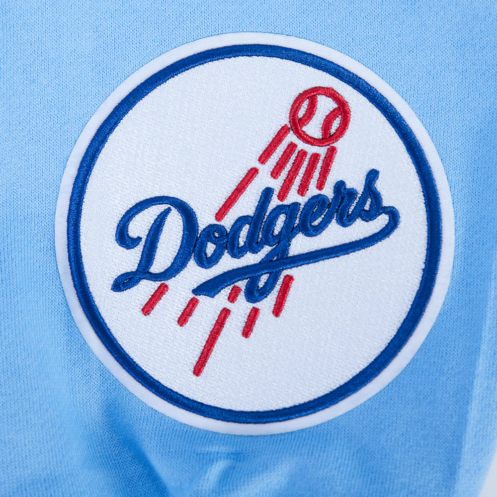 MLB LOS ANGELES DODGERS WINGSPAN MEN'S DROP SHOULDER FLC PO HOODIE V2 (UNIVERSITY BLUE) - Image 7
