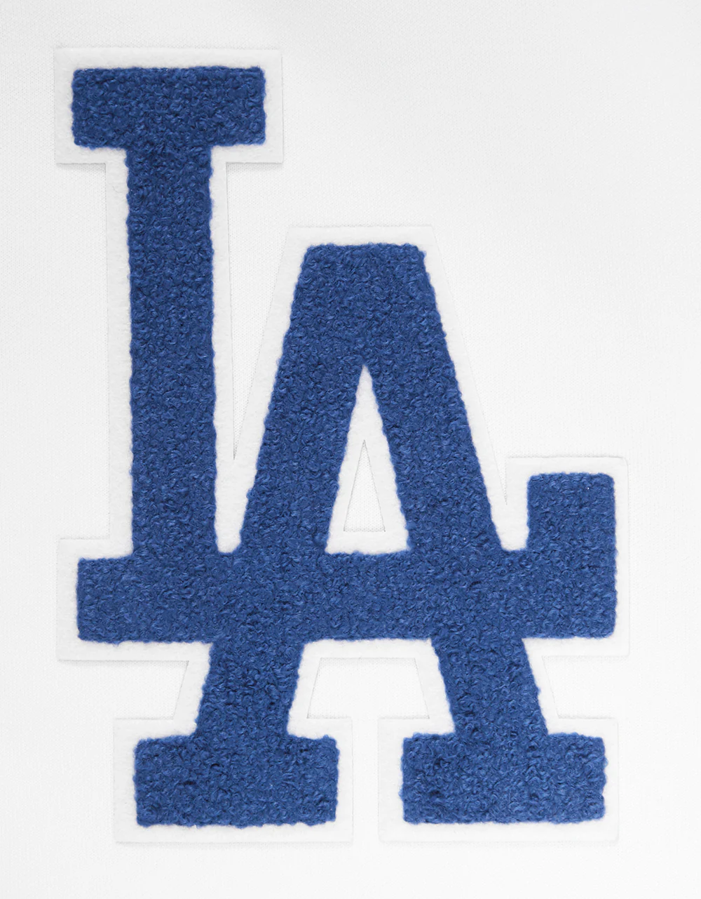 MLB LOS ANGELES DODGERS CLASSIC CHENILLE MEN'S FULL ZIP PULLOVER HOODIE (WHITE) - Image 6