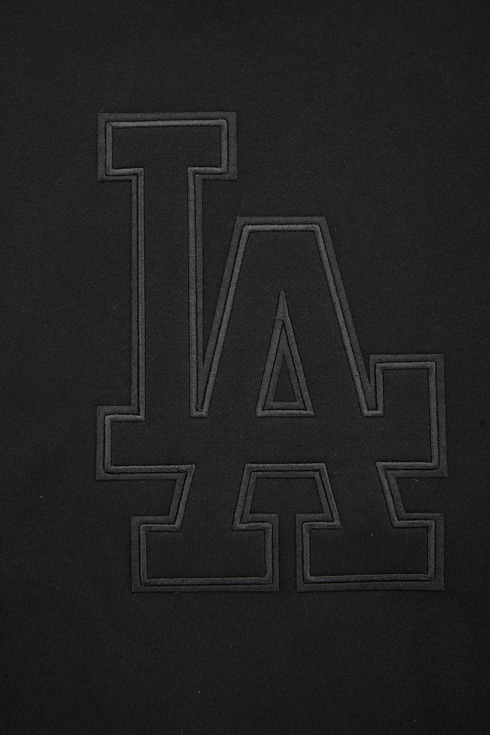 MLB LOS ANGELES DODGERS NEUTRAL DROP SHOULDER FLEECE CREWNECK (BLACK) - Image 6
