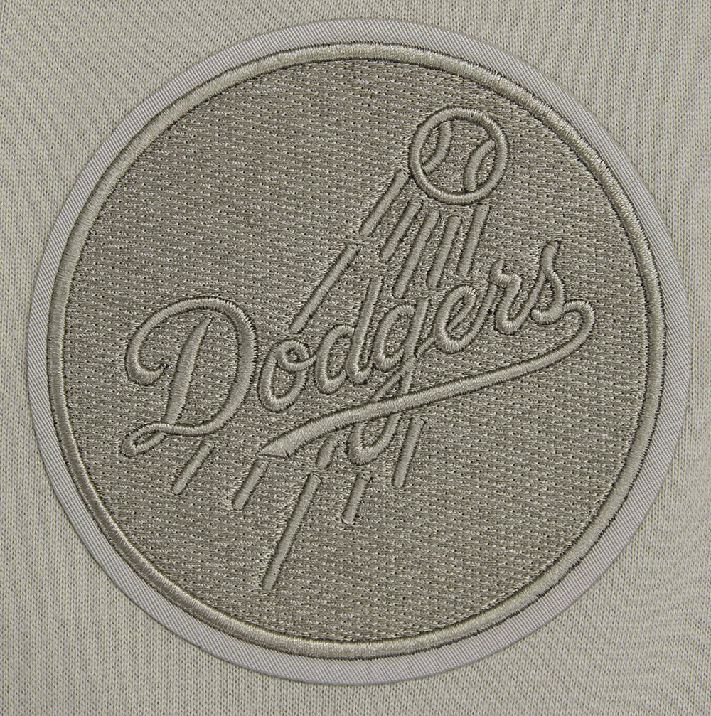 MLB LOS ANGELES DODGERS NEUTRAL DROP SHOULDER FLEECE CREWNECK (TAUPE) - Image 5