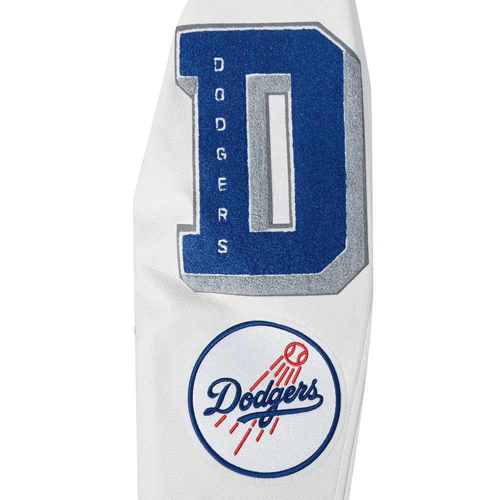 MLB LOS ANGELES DODGERS MASHUP MEN'S RIB WOOL VARSITY JACKET (DODGER BLUE/WHITE) - Image 12