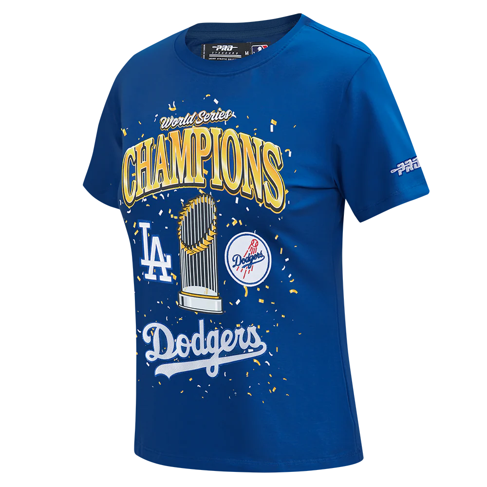MLB LOS ANGELES DODGERS MLB WORLD SERIES 2025 WOMEN'S SJ SLIM FIT TOP (DODGER BLUE) - Image 2
